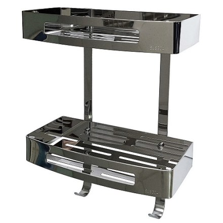 Полка литая, двойная из нержавеющей стали brimix 5656