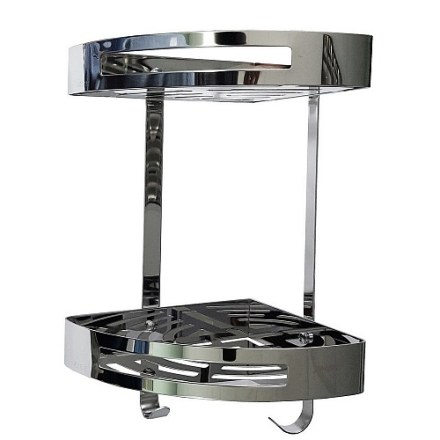 Полка литая , угловая , двойная из нержавеющей стали BRIMIX 5658