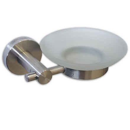 Мыльница стеклянная с креплением к стене , из нержавеющей стали GFmark