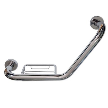 РУЧКА В ВАННУЮ НЕРЖАВЕЙКА ПРЕМИУМ ИЗОГНУТАЯ С МЫЛЬНИЦЕЙ MAGNUS, 85103