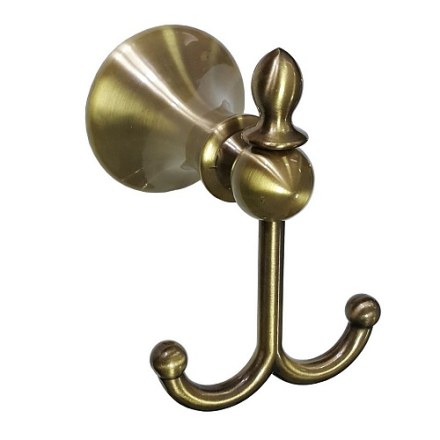 Крючок двойной – ЗОЛОТО , МАТОВЫЙ MAGNUS 85111