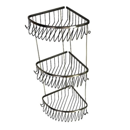 Полка тройная угловая овальная под БРОНЗУ