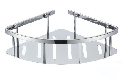 Полка угловая овальная с литым дном одинарная 22 см TITAN 77350