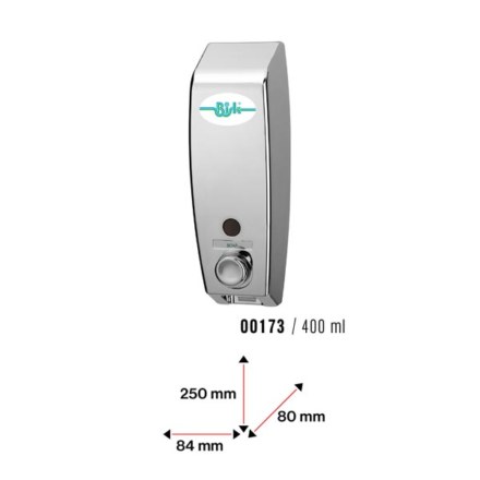 Дозатор для жидкого мыла 400 мл хромированный ПОЛЬША 00173