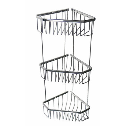 Полочка угловая пятиугольная тройная 22 см 75045