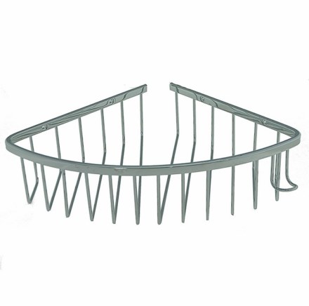 Полочка угловая овальная одинарная 22 см 75049