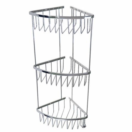 Полочка угловая овальная тройная 18 см 75056