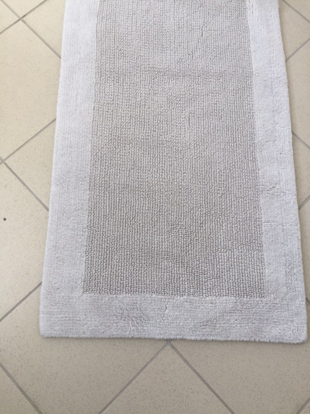 Коврик хлопковый в ванную 75X50 серый QUATRO ПОЛЬША