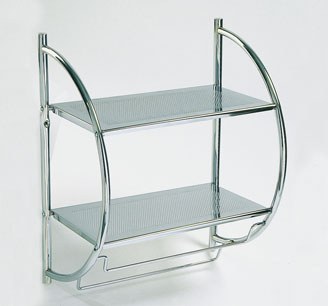 ПОЛКА ПОДВЕСНАЯ ПОЛУКРУГЛАЯ ХРОМИРОВАННАЯ АРТЕМО 282115