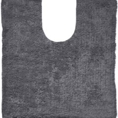 Коврик хлопковый под унитаз 60X60 графит QUATRO ПОЛЬША