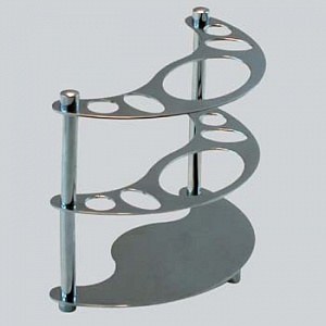 Держатель зубных щёток настольн. хромирован.LIDER 1054