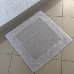 Коврик хлопковый в ванную 60X60 серый QUATRO ПОЛЬША