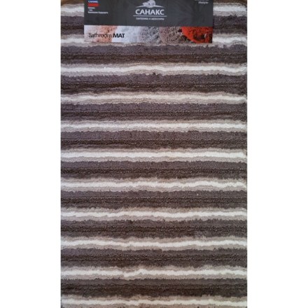 Коврик универсальный КОРИЧНЕВЫЙ с полосками 90263
