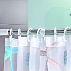 Телескопический карниз для ванной комнаты 110-200 см 011200