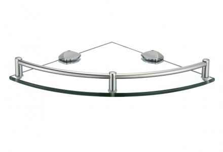 Полка угловая одинарная (стеклянная) SAVOL S-003011