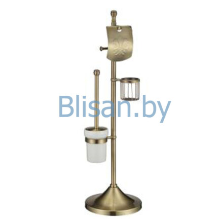 Напольная стойка (бумагодержатель, держатель освежителя, ерш ) бронза SAVOL S-0Y580С