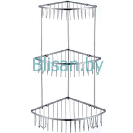 Полка решетка угловая тройная S-002514-3