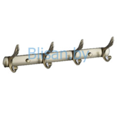 Планка с 4 крючками S-C00114 бронза