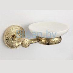 Мыльница керамическая SAVOL золото S-005859В