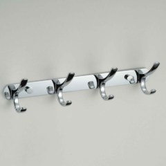 Планка с крючками KH-004254 4 крючка хром