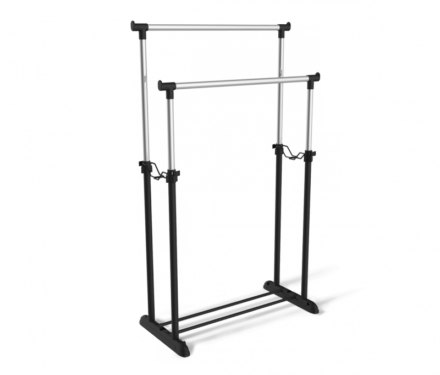 Вешалка Sheffilton SHT-WR4150 (черный/черный муар/хром лак)