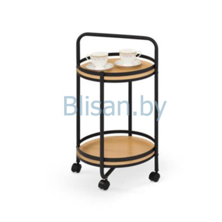 Стол сервировочный Halmar BAR-11 (дуб натуральный/черный)