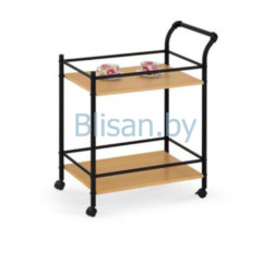 Стол сервировочный Halmar BAR-12 (дуб натуральный/черный)