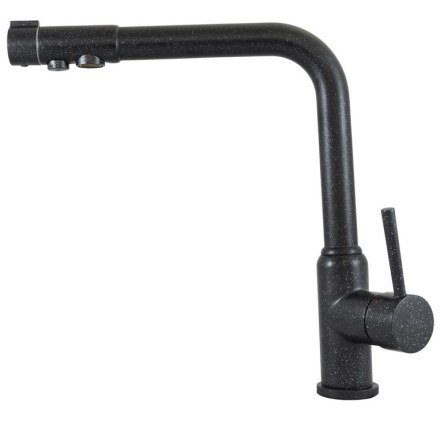 Смеситель для кухни под фильтр Kaiser Teka 13044-2 Black мрамор