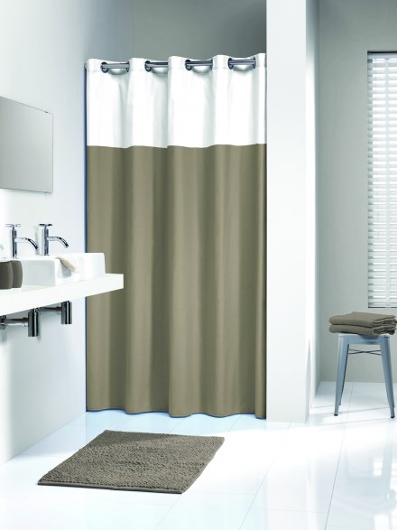 Штора для ванной комнаты 180*200 Double бежевая Нидерланды