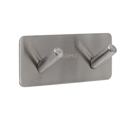 Крючок двойной на планке самоклейка без сверления BRIMIX 541