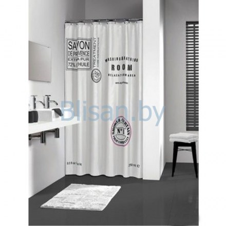 Штора для ванной комнаты 180*200 Savon De Provence White Нидерланды
