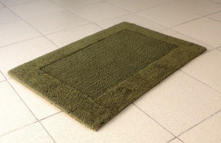 Коврик хлопковый в ванную QUATRO 75X50 оливковый