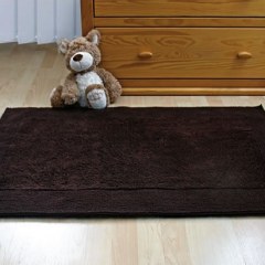 Коврик хлопковый в ванную QUATRO 75X50 коричневый