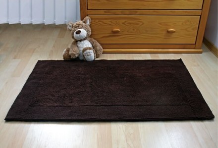 Коврик хлопковый в ванную QUATRO 75X50 коричневый