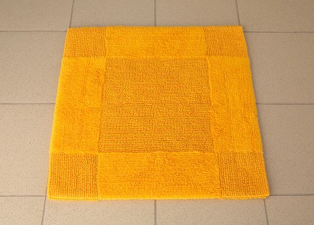 Коврик хлопковый в ванную LIDO 60X60 ЖЕЛТЫЙ