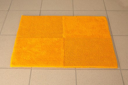 Коврик хлопковый в ванную KARO 75X50 желтый