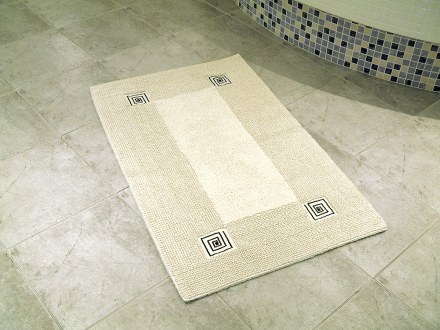 Коврик хлопковый в ванную KRONOS 75X50 кремовый
