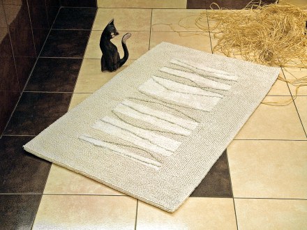 Коврик хлопковый в ванную GAJA 75X50 кремовый