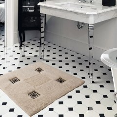 Коврик хлопковый в ванную KRONOS 60X60 кремовый