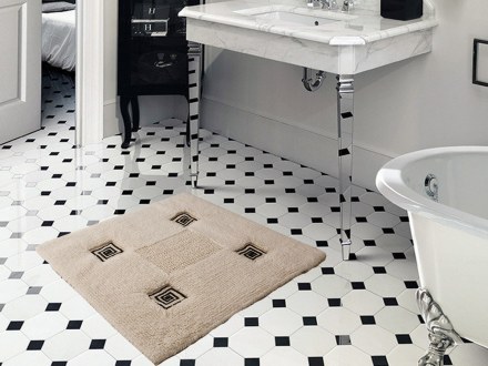 Коврик хлопковый в ванную KRONOS 60X60 кремовый