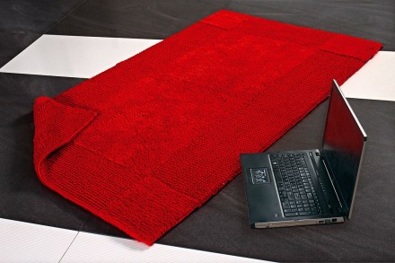 Коврик хлопковый в ванную LIDO 80X50 бордо