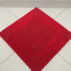 Коврик хлопковый в ванную LIDO 60X60 бордо