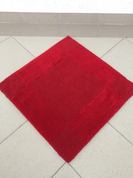 Коврик хлопковый в ванную LIDO 60X60 бордо