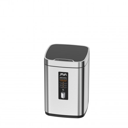 Сенсорное мусорное ведро 9L Matt Steel 883-9L