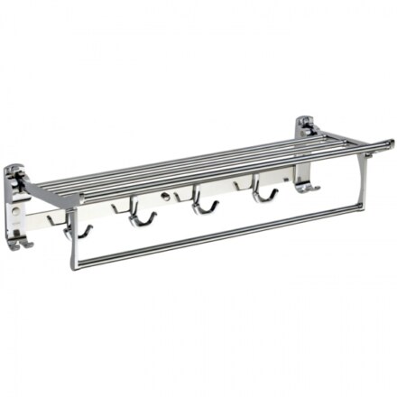 Полка для полотенец KH-008099 откидная 60 см хром