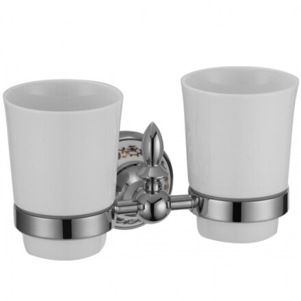Держатель для двух стаканов Savol S-06868A хром