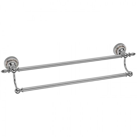 Держатель для полотенец прямой 2-ой Savol 60 см S-06848A хром