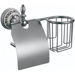 Держатель для туалетной бумаги и освежителя Savol S-L06851A хром
