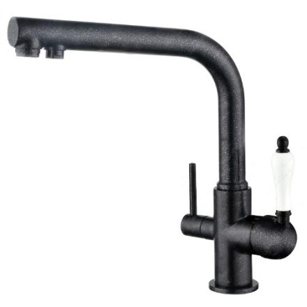 Смеситель для кухни под фильтр Kaiser Vincent 31144-2 Black Sandbeige