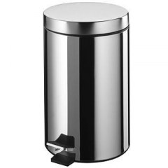 ВЕДРО С ПЕДАЛЬЮ 12Л ХРОМ 00430